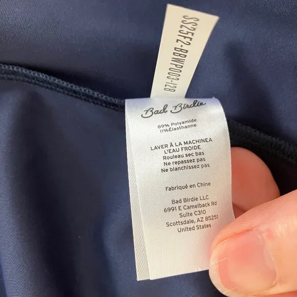 NEW Bad Birdie Blade Sleeveless Golf Polo Shirt Dark Navy Women's Size MEDIUM - Picture 2 of 11